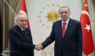 Erdoğan ile Bahçeli Beştepe’de buluştu